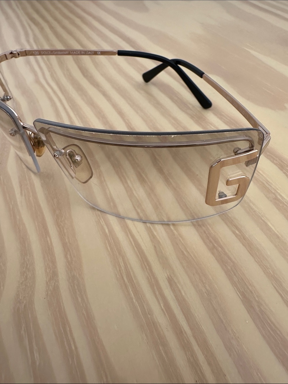 Dolce & Gabbana Rimless Sunglasses — DG444s Brown Gradient Lenses - Picture 4 of 13